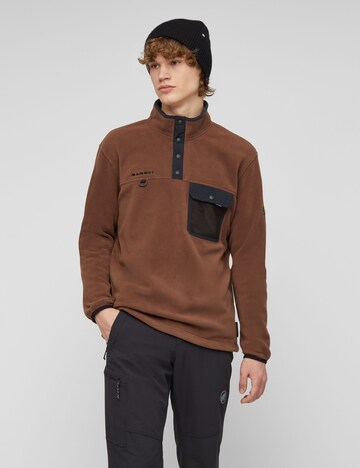 MAMMUT Sportpullover ‘Moonstone Light ML Hybrid’ in Braun: Vorderseite