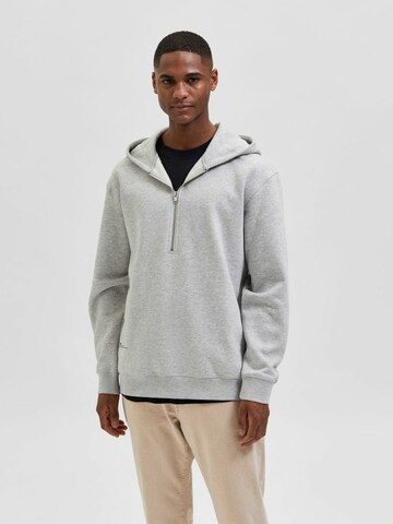 SELECTED HOMME Sweatshirt in Grey: front