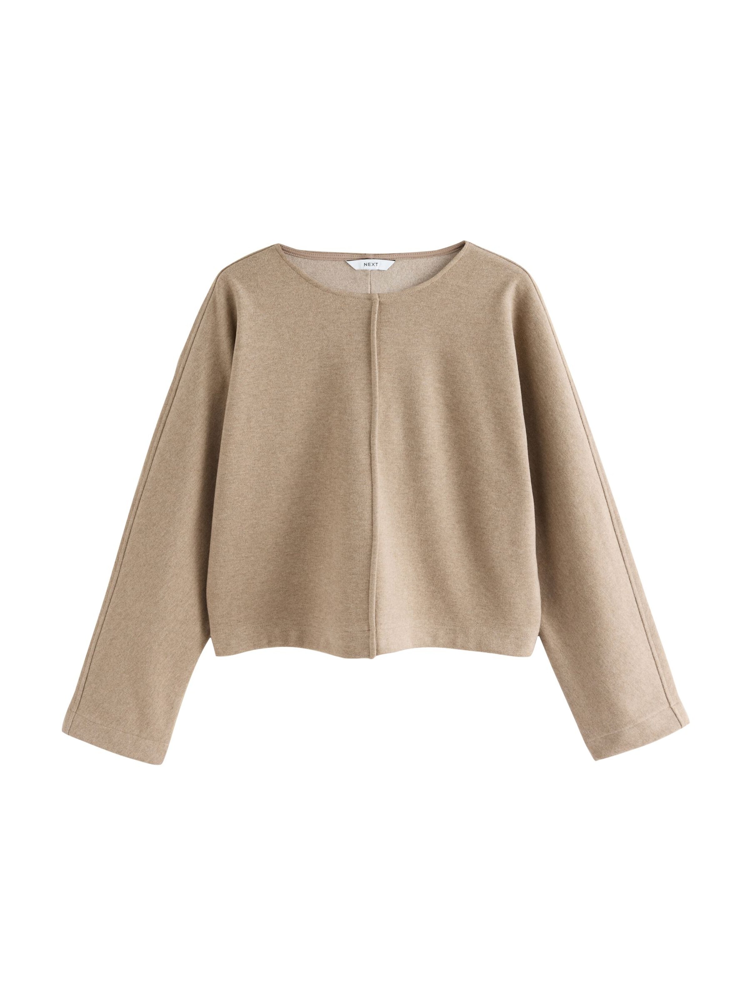 Next Sweatshirt i brun: framsida