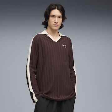 T-Shirt 'T7' PUMA en marron : devant