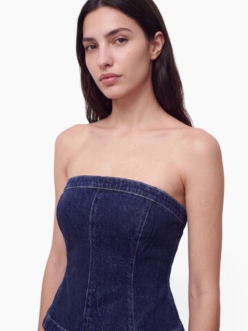 Haut hzl the label en bleu
