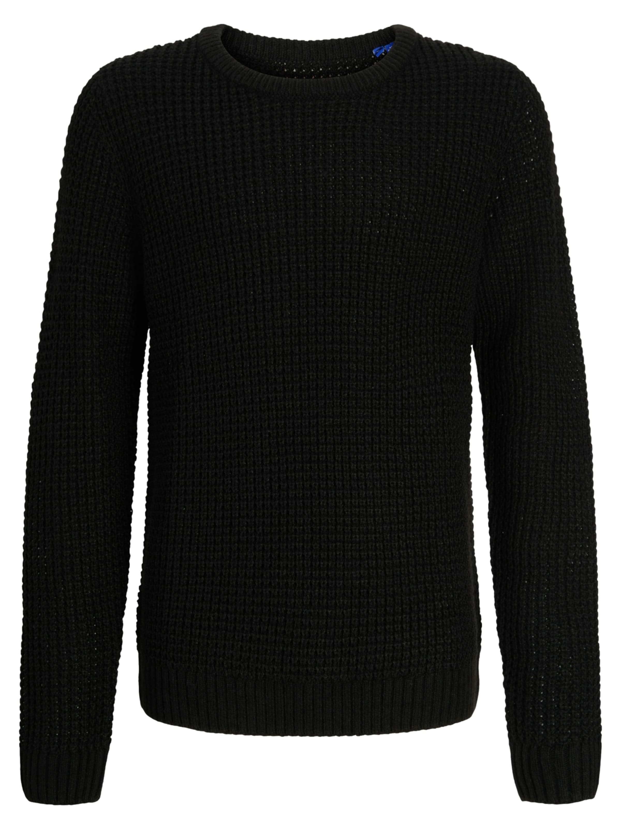 Jack & Jones Junior Trui 'Global' in Zwart: voorkant