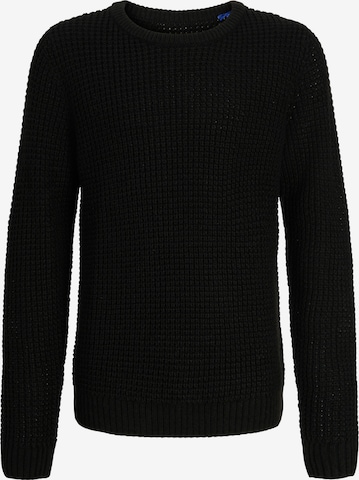 Jack & Jones Junior Trui 'Global' in Zwart: voorkant