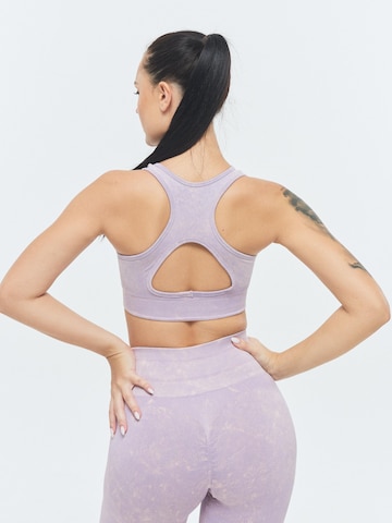 DRILLS Apparel Bustier Sport bh 'XFUNCTION Racer Bra' in Lila