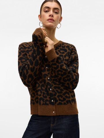VERO MODA Pletena jopa 'VMNEWKAI' | rjava barva: sprednja stran