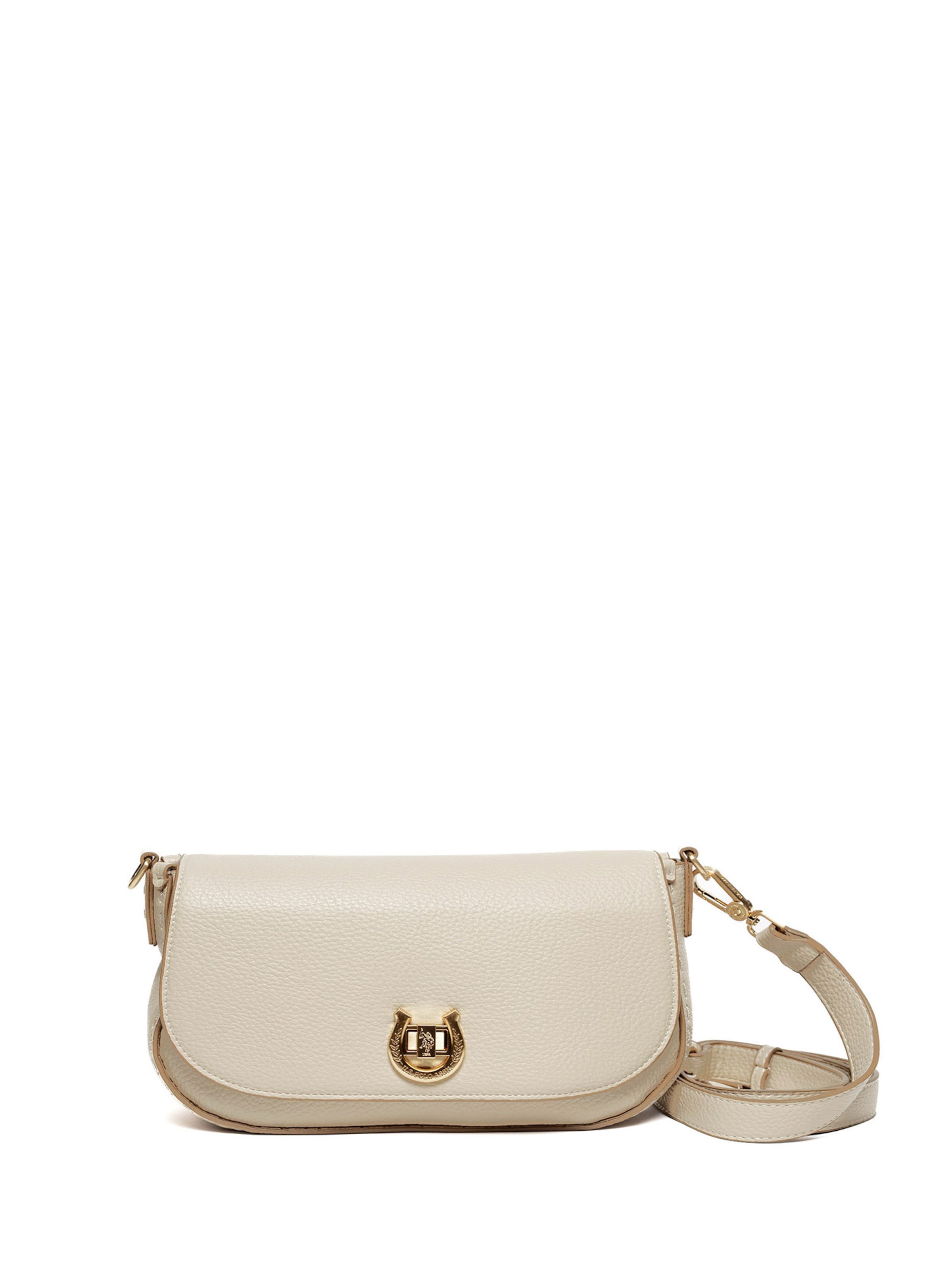 Borsa a spalla di U.S. POLO ASSN. in bianco