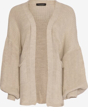 Cardigan oversize SASSYCLASSY en beige : devant