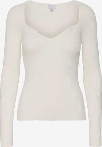 Aware Sweater 'Sylvia' in White: front