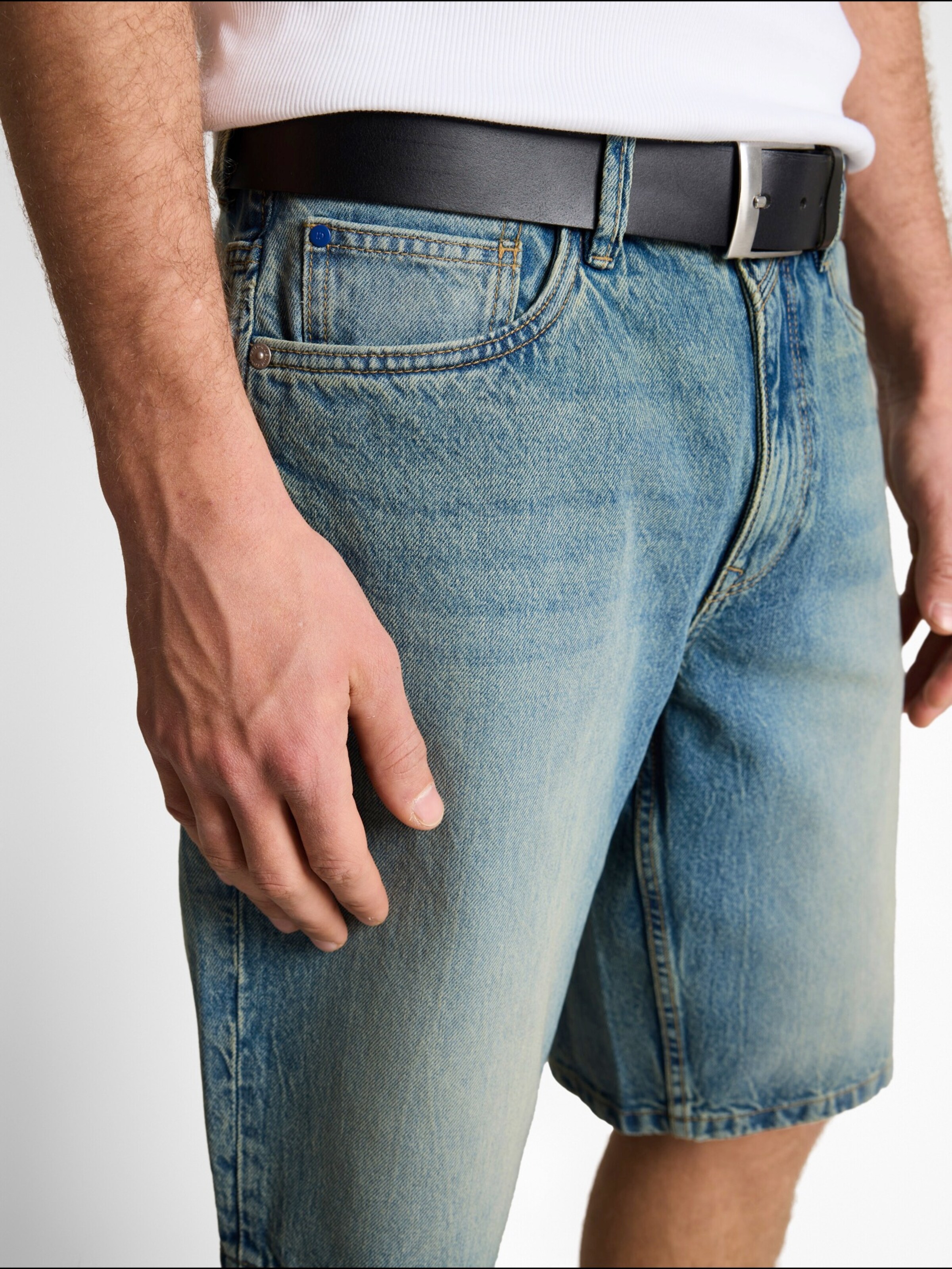 TOM TAILOR DENIM Avar lõige Teksapüksid 'WAYLEN', värv sinine