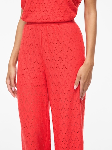 Wide Leg Pantalon 'VIAmalina' VILA en rouge