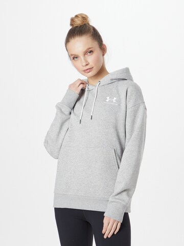 UNDER ARMOUR Sportsweatshirt 'Essential' in Grau: Vorderseite