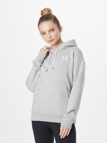 UNDER ARMOUR Sportovní mikina 'Essential' – šedá: přední strana