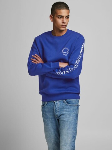 JACK & JONES Sweatshirt 'Elias' in Blue: front