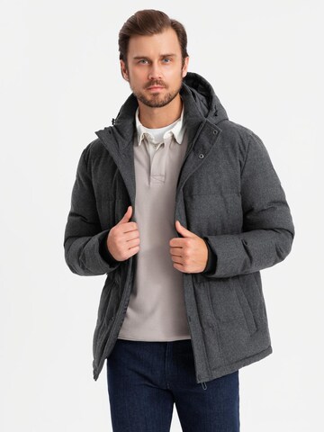 Ombre Winterjas 'OM-JAHP-0203' in Zwart