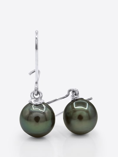 Ateliers Saint Germain Boucles d'oreilles 'Manihi' en blanc, Vue avec produit