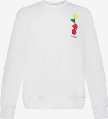 Sweat-shirt ESPRIT en blanc : devant