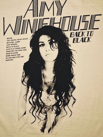 Amy Winehouse - Camiseta 'Amy Winehouse Back  To Black Tracks T-Shirt' en blanco