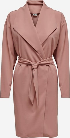 JDY Between-Seasons Coat in Pink: front