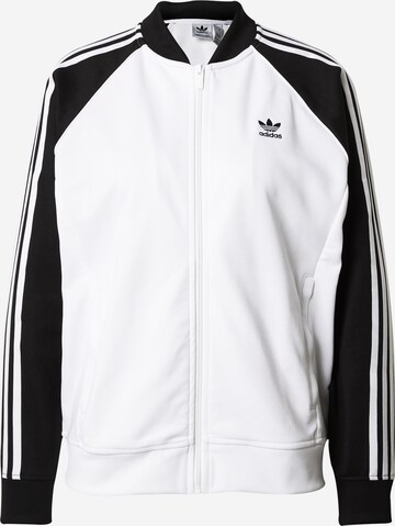 ADIDAS ORIGINALS Sweatjacke 'LOOSE' in Schwarz: predná strana