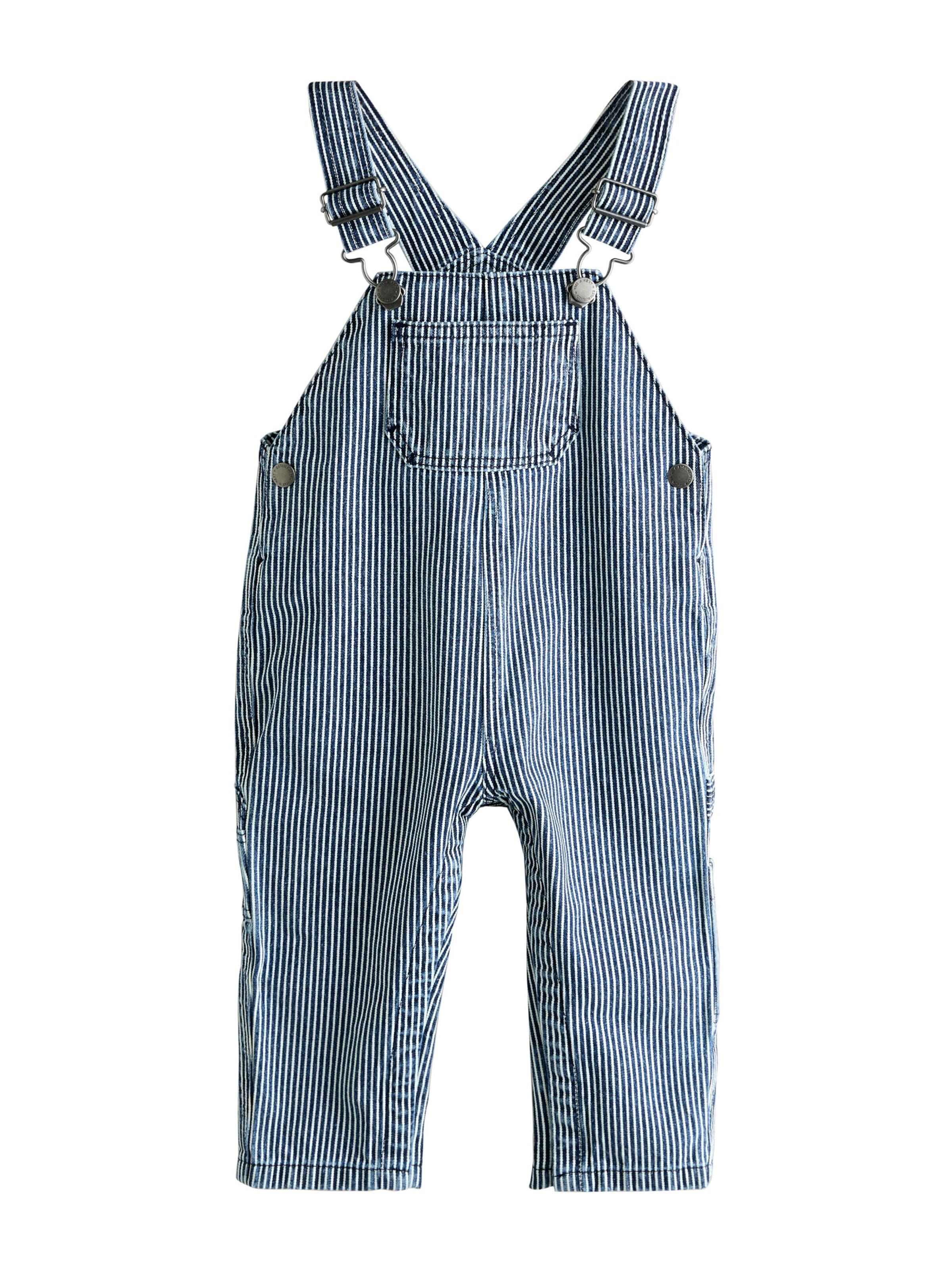 Next Regular Hängselbyxa i blå: framsida