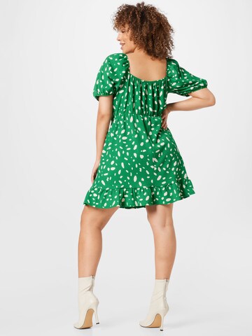 Dorothy Perkins Curve Obleka | zelena barva