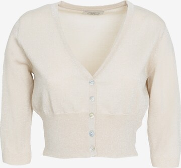 Cardigan 'Lurex' Influencer en beige : devant