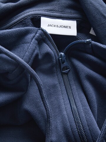 Jack & Jones Plus - Sudadera con cremallera 'JJCOLLEGE' en azul