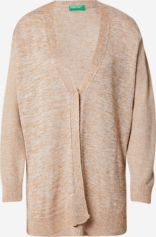 UNITED COLORS OF BENETTON Knit cardigan in Beige: front