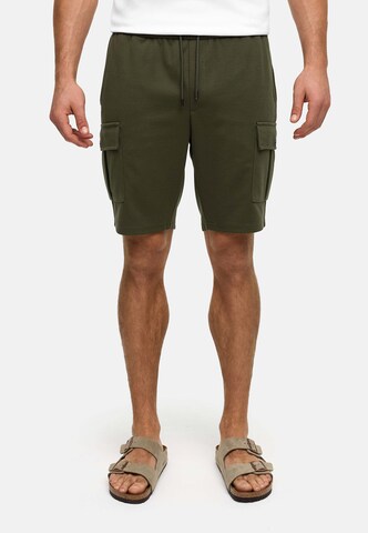 INDICODE JEANS Regular Cargo trousers 'Nezzo' in Green: front