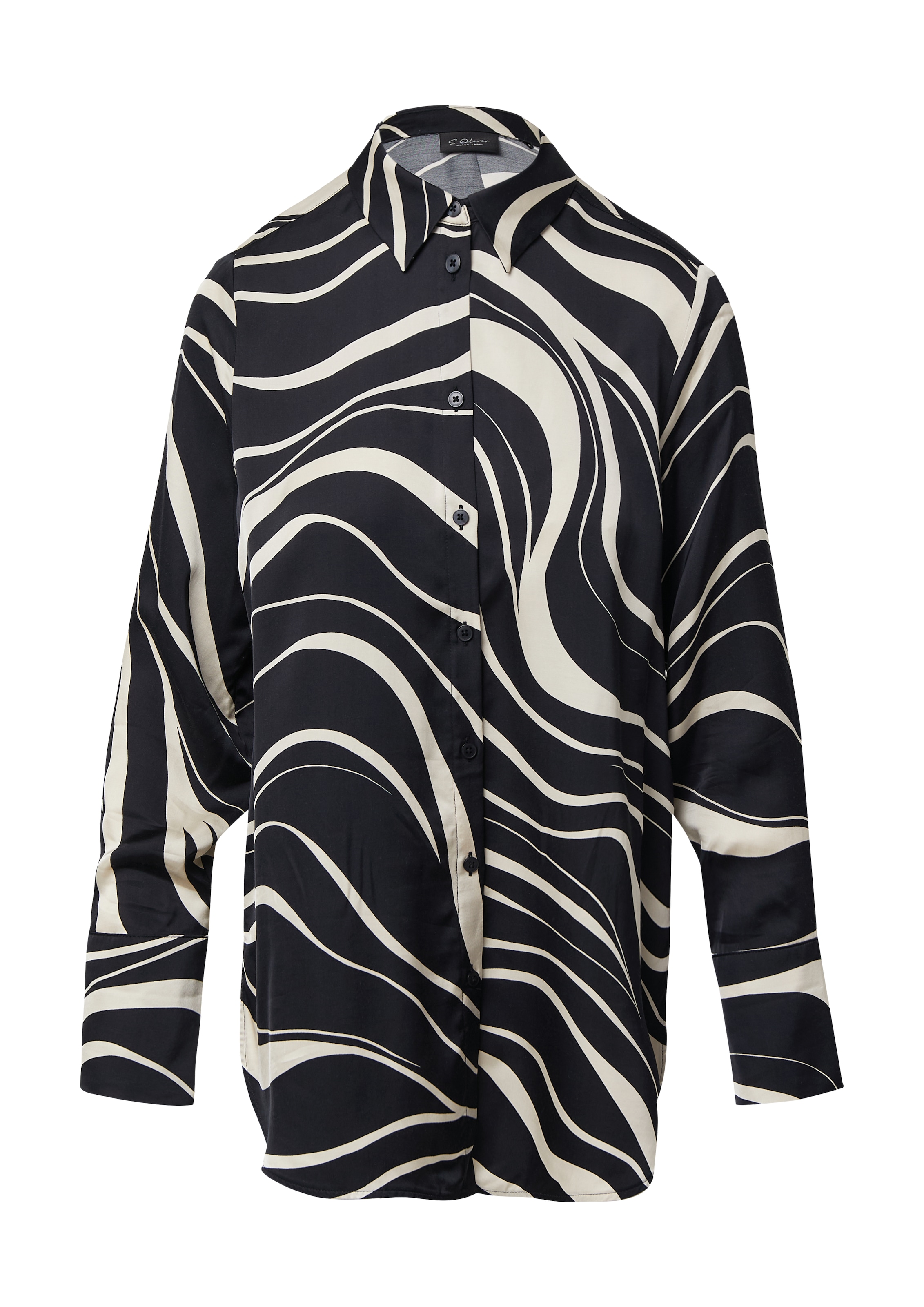 s.Oliver BLACK LABEL Bluse in Schwarz: Vorderseite