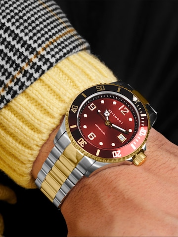 Seizmont Analog Watch 'Tide' in Red