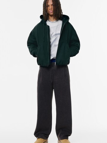 Pull&Bear Átmeneti dzseki 'STWD' - zöld