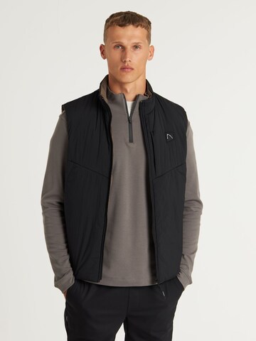 Gilet ' Mercury ' CHASIN' en noir : devant