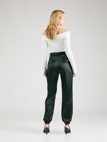 Guido Maria Kretschmer Women Tapered Pleat-front trousers 'Nina' in Green: back