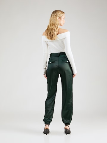 Guido Maria Kretschmer Women Tapered Pleat-Front Pants 'Nina' in Green: back