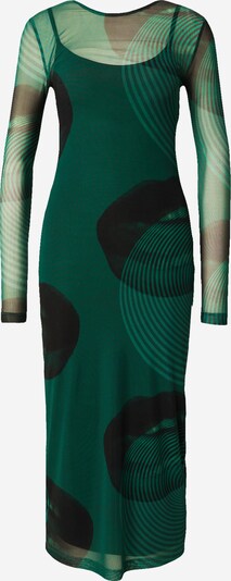 ABOUT YOU x Chiara Biasi Φόρεμα 'Toni' σε πουέμπλο / γαλαζοπράσινο / σκούρο πράσινο / μαύρο, Άποψη προϊόντος