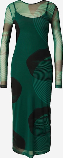 Rochie 'Toni' ABOUT YOU x Chiara Biasi pe maro pueblo / verde jad / verde închis / negru, Vizualizare produs