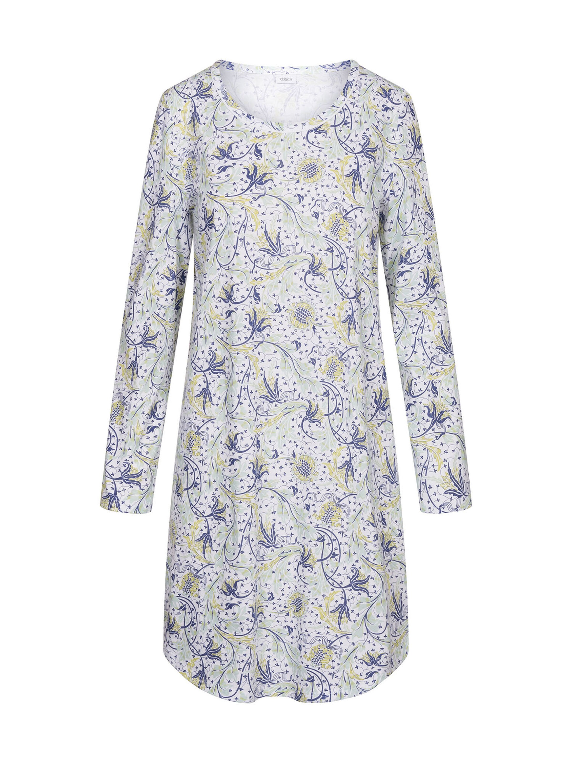 Rösch Nightgown ' Basic ' in Blue: front