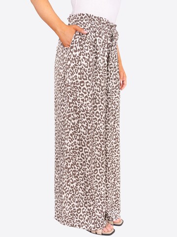Wide Leg Pantalon 'Penelope' Seasons of April en marron