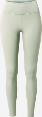 NIKE Workout Pants 'One Luxe' in Green: front