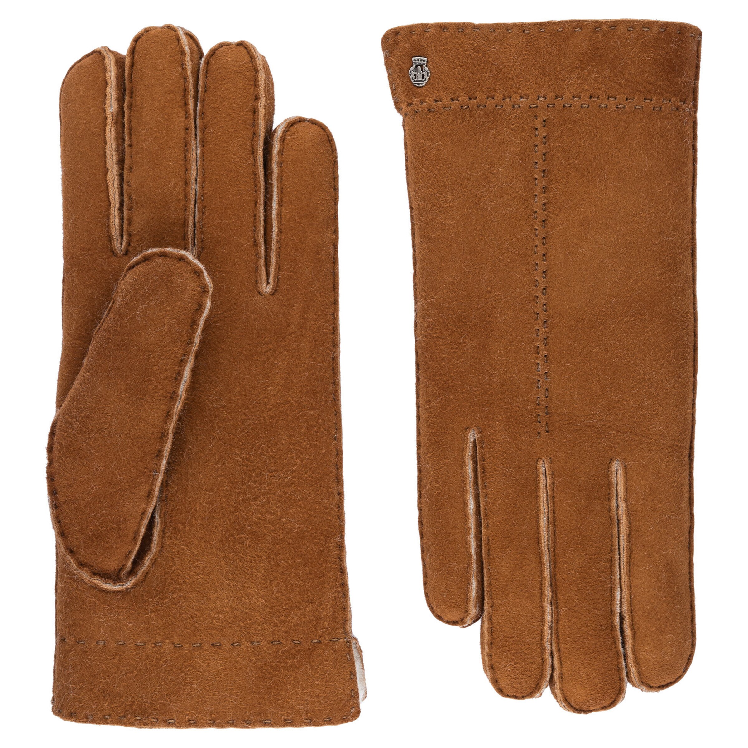 Roeckl Vingerhandschoenen 'MALMÖ' in Bruin: voorkant