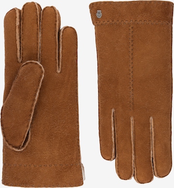 Roeckl Vingerhandschoenen 'MALMÖ' in Bruin: voorkant