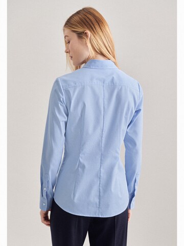 SEIDENSTICKER Blouse 'Schwarze Rose' in Blauw