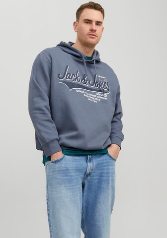 Jack & Jones Plus Sweatshirt in Blue: front