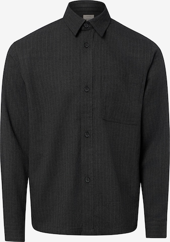 Coupe regular Chemise 'Karl' Redefined Rebel en marron : devant