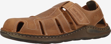 JOSEF SEIBEL Sandalen 'Maverick 01' in Bruin: voorkant