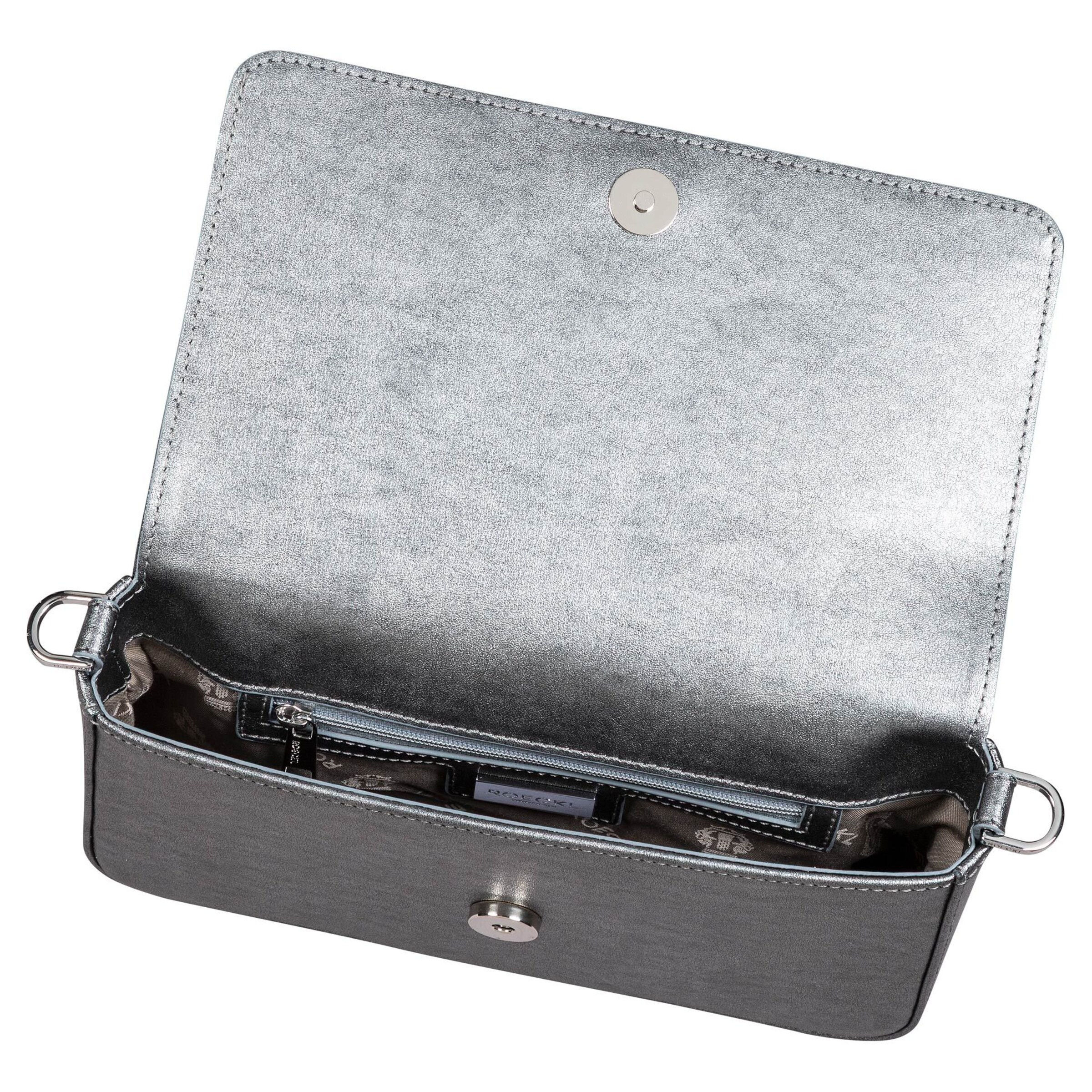 Roeckl Schoudertas 'EMILIE UMHÄNGETASCHE SMALL' in Zilver