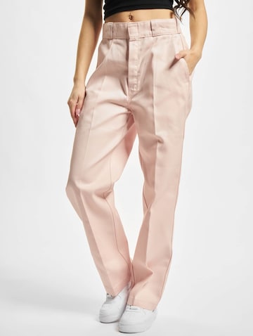 DICKIES Regular Bandplooibroek in Roze