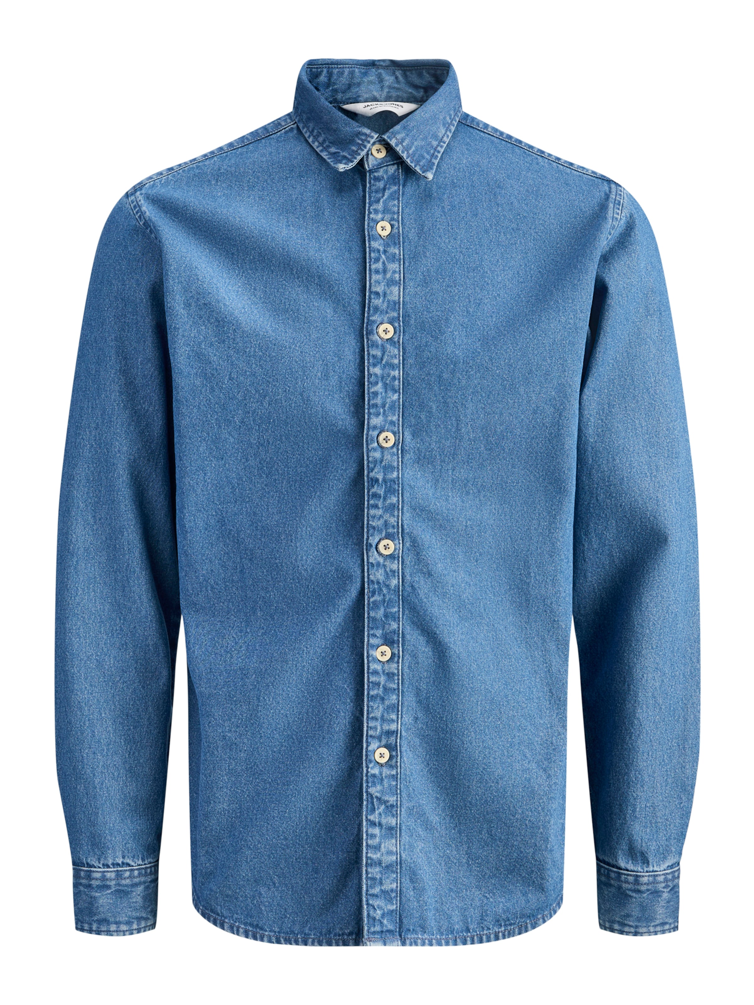 Jack & Jones Plus Средняя посадка Рубашка 'JJESTANLEY' в Синий: спереди