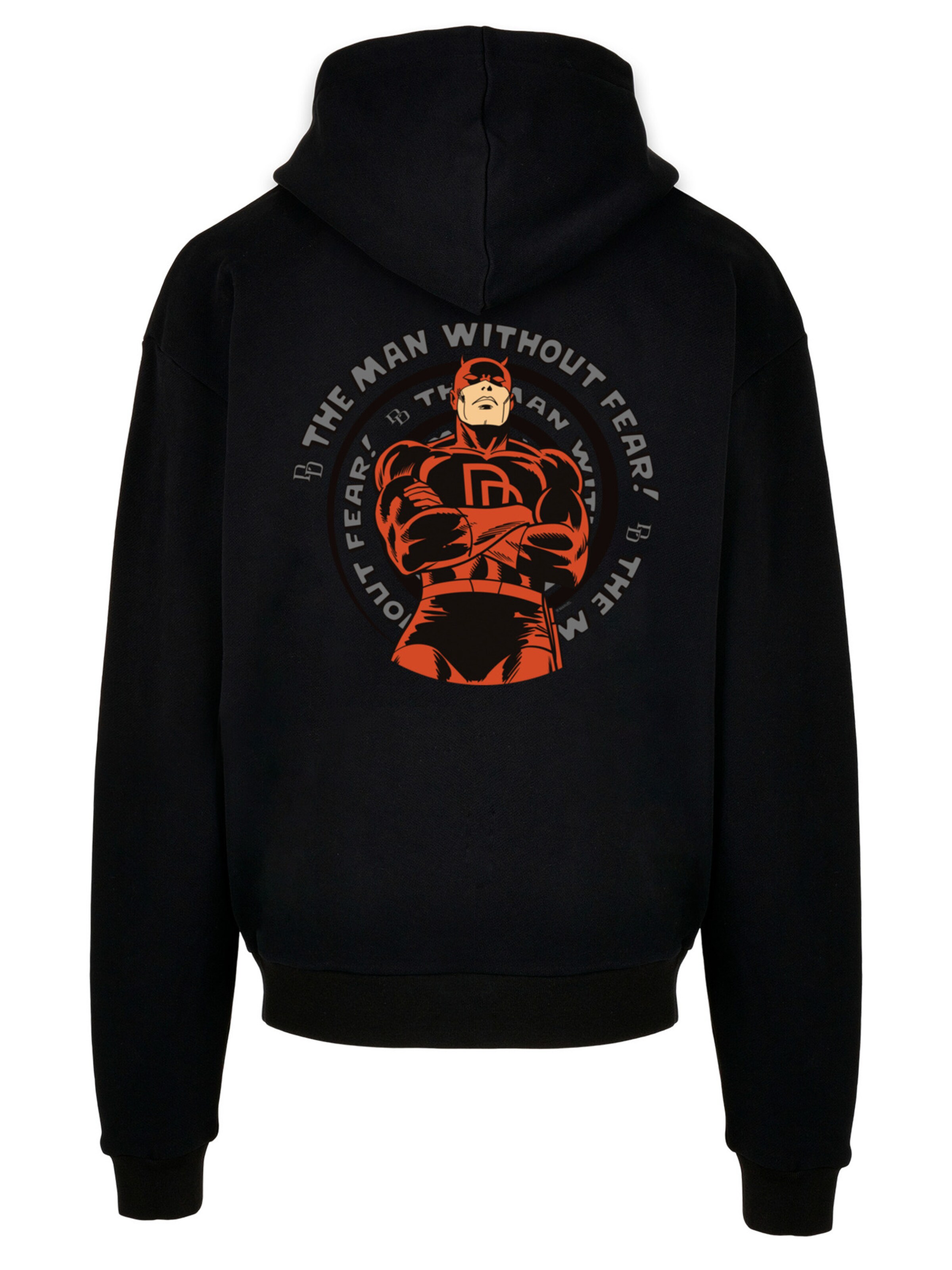 Pull-over 'Marvel' F4NT4STIC en noir : devant